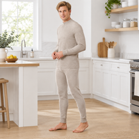 Cozy Cashmere Thermal Couples Set for Autumn & Winter Comfort