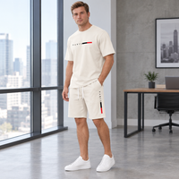 Men's Summer Tracksuit Set - 2-Piece Short Sleeve O-Neck Running Suit Plus Size T-shirt
