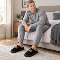 Experience Ultimate Comfort with Men's Winter Suede Slippers