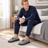 Experience Ultimate Comfort with Men's Winter Suede Slippers
