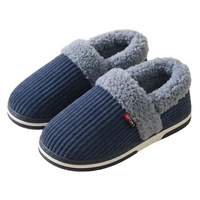 Men’s Plush Winter Slippers – Soft, Warm Indoor Shoes with Non-Slip Rubber Soles