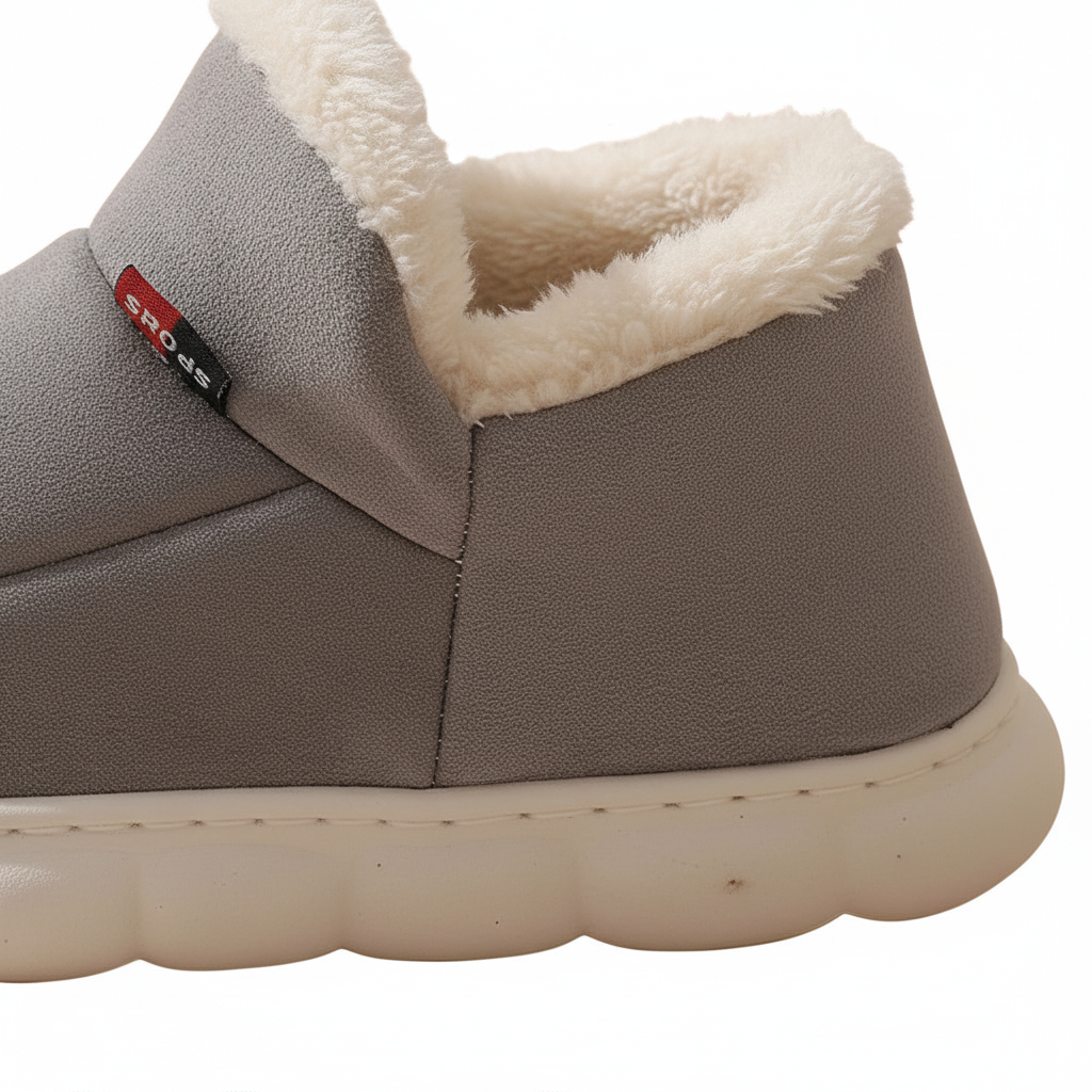 Bebealy Winter Men Slippers - Cozy and Stylish Indoor-Outdoor House Shoes