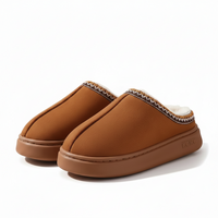 Men's Faux Suede Home Slippers - Comfortable & Stylish Indoor Footwear