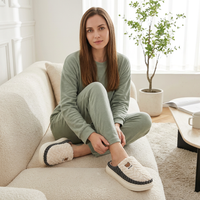 Cute Bear Plush Slippers: Warm and Stylish Fleece Shoes for Cozy Living