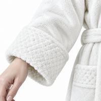 Men's Plus Size Winter Bathrobe - Ultra-Soft Coral Fleece Luxury for Cozy Comfort