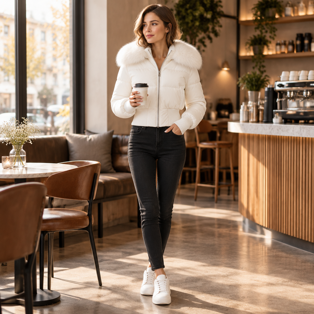 Stay Stylish and Warm with Our Womens Winter Casual Down Coat