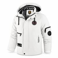 Winter heren outdoor winddichte warme reisjas met capuchon, casual modieuze sportwaterdichte klim- en trekjas herenmantel