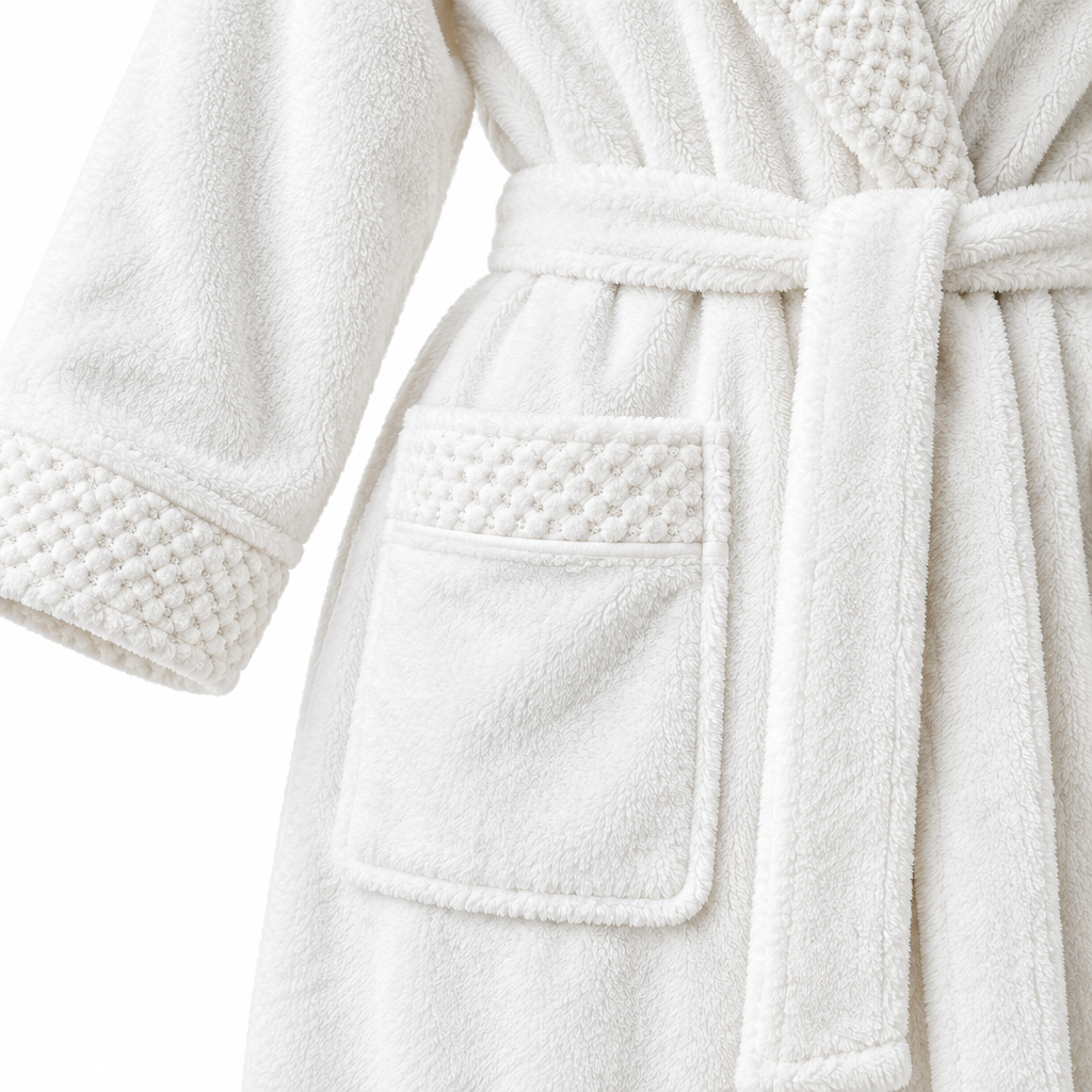 Men's Plus Size Winter Bathrobe - Ultra-Soft Coral Fleece Luxury for Cozy Comfort