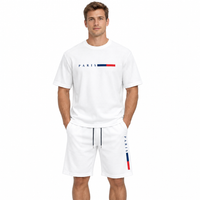 Men's Summer Tracksuit Set - 2-Piece Short Sleeve O-Neck Running Suit Plus Size T-shirt