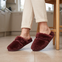 Cozy Sheepskin Winter Slippers for Women - Warm Indoor Fur Wool Slip-Ons