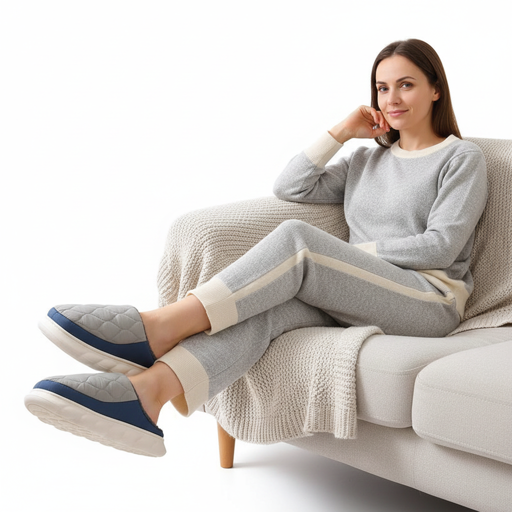 Bebealy Winter Men Slippers - Cozy and Stylish Indoor-Outdoor House Shoes