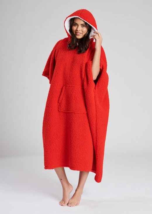 Women Oversized Hoodie, Super Soft Warm Blanket Fleece Poncho, One Size Fit All