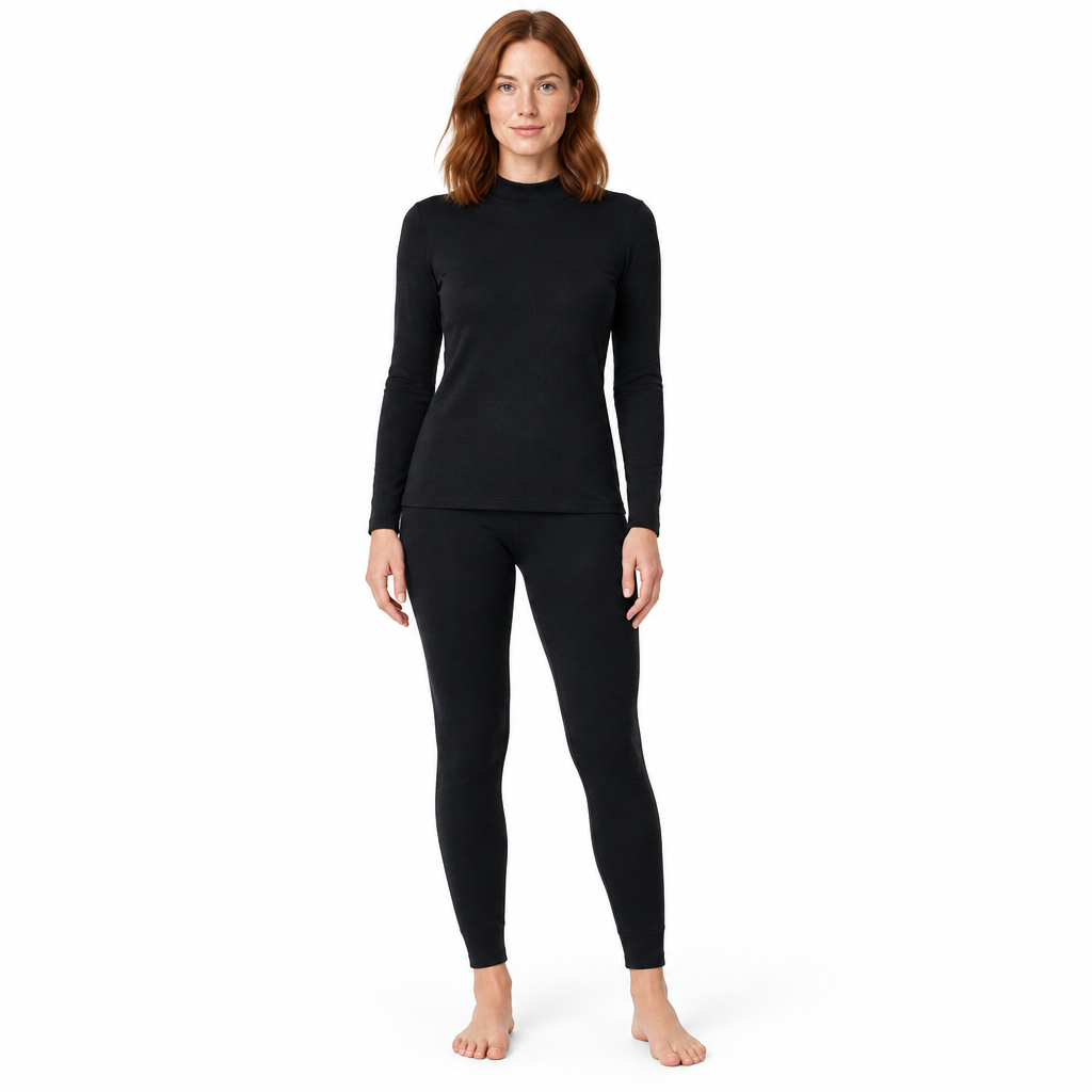 Cozy Cashmere Thermal Couples Set for Autumn & Winter Comfort