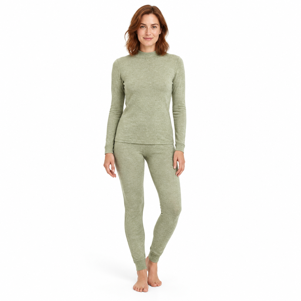 Cozy Cashmere Thermal Couples Set for Autumn & Winter Comfort