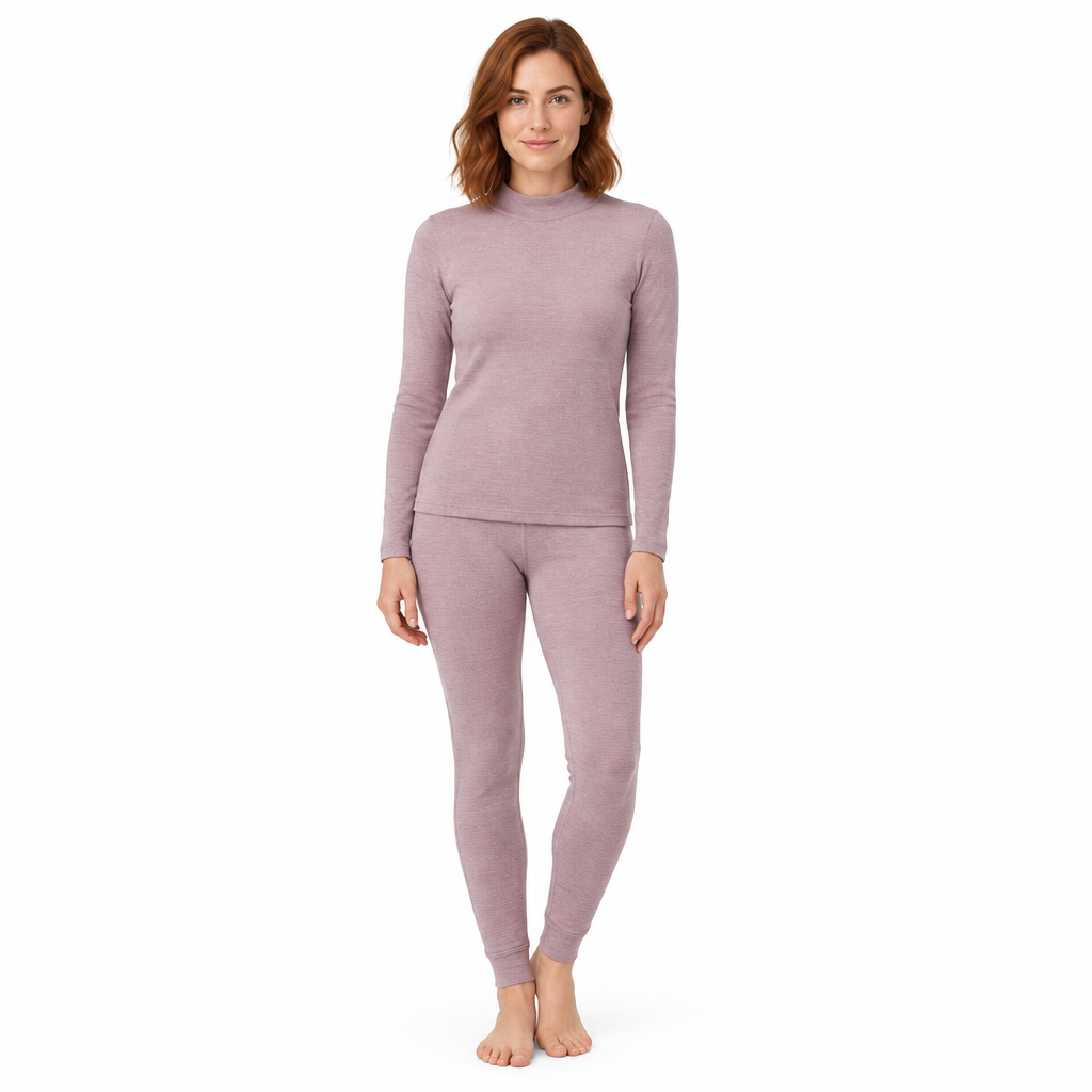 Cozy Cashmere Thermal Couples Set for Autumn & Winter Comfort