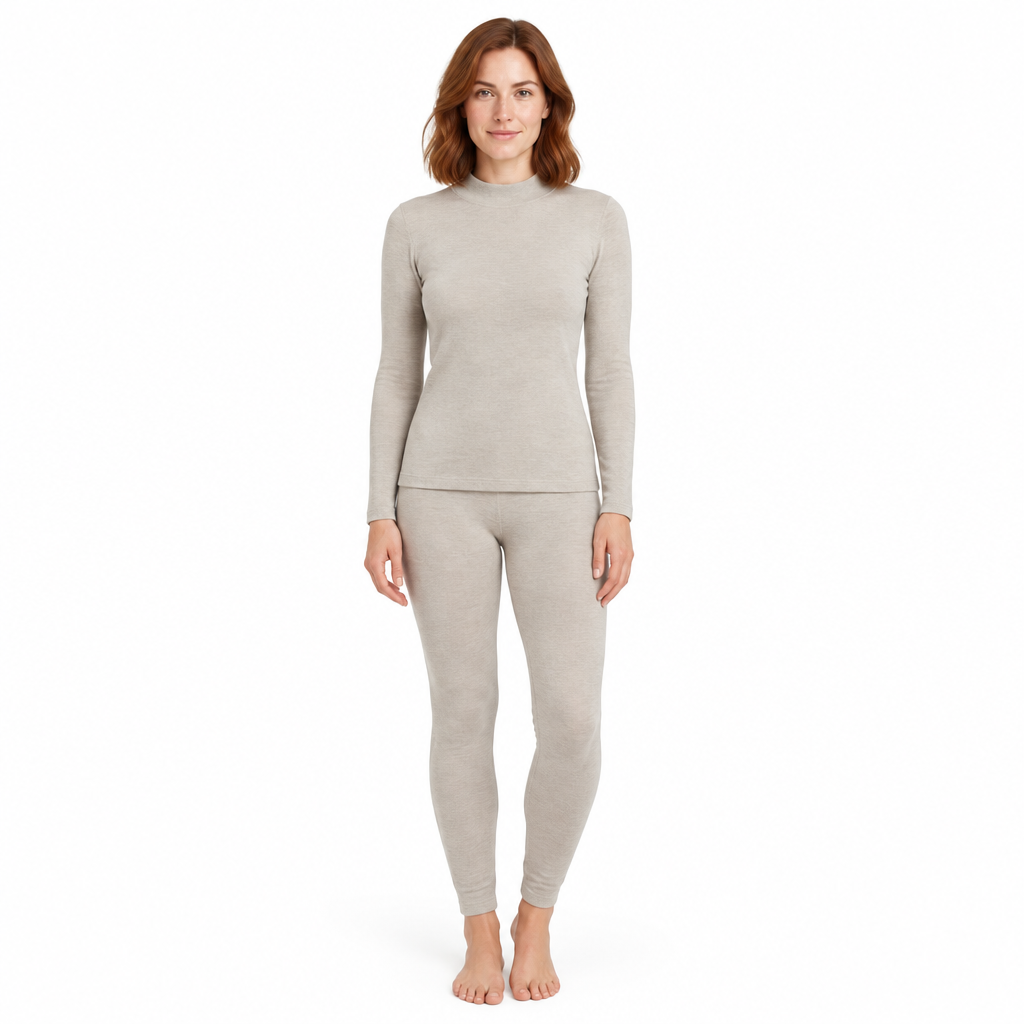 Cozy Cashmere Thermal Couples Set for Autumn & Winter Comfort