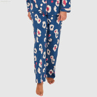 Women's Brushed Cotton Long Sleeve Wincey Pyjama Set Loungewear - SaneShoppe