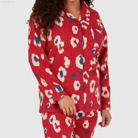 Women's Brushed Cotton Long Sleeve Wincey Pyjama Set Loungewear - SaneShoppe