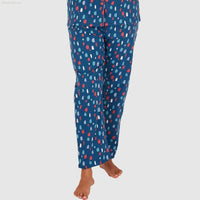 Women's Brushed Cotton Long Sleeve Wincey Pyjama Set Loungewear - SaneShoppe