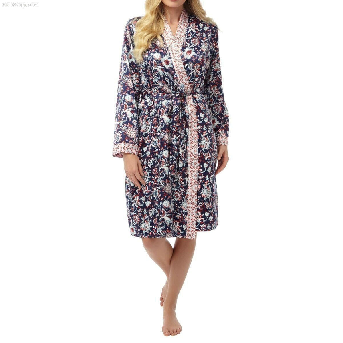 Women's Dressing Gown, Satin kimono Silk Bathrobe Nightwear - SaneShoppe