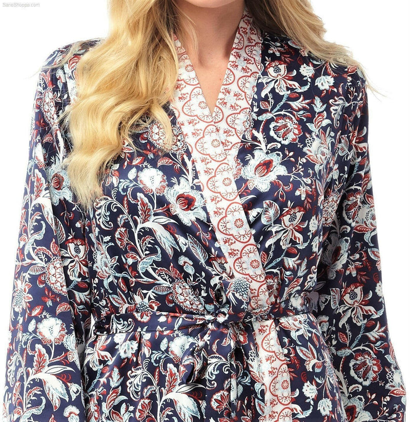 Women's Dressing Gown, Satin kimono Silk Bathrobe Nightwear - SaneShoppe